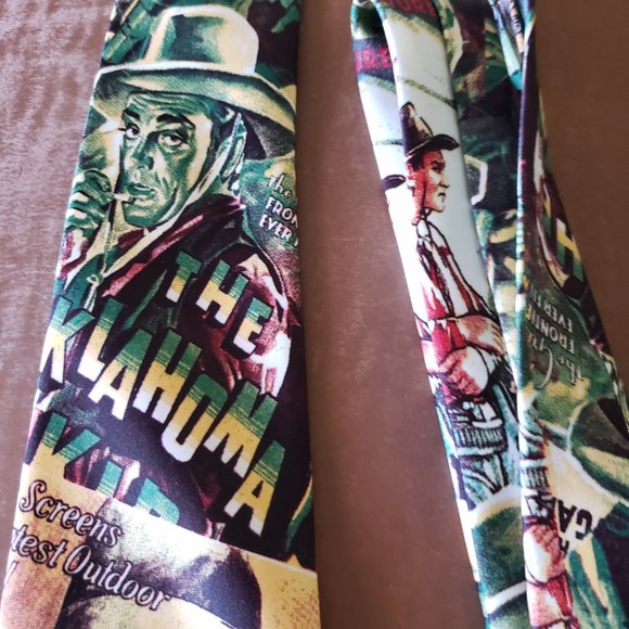 The Oklahoma Kid Frontier Movie Necktie Cowboy Vintage - Picture 3 of 4